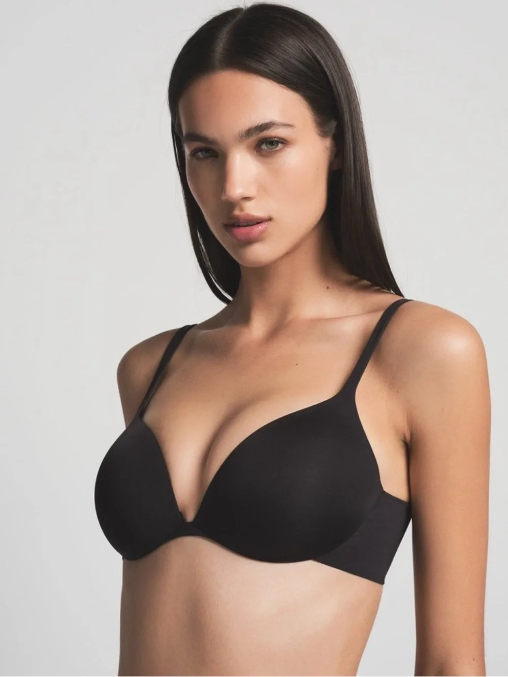 Skims Ultimate Push Up Plunge Bra Onyx Black 38D